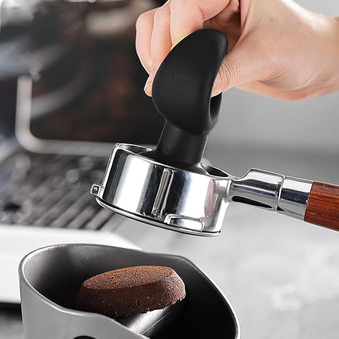 54mm Coffee Grounds Remover Tool,Silent Puck Ejector Tool,Barista Espresso Tool Accessories,Free-knock Box Grind Coffee Puck Blowing Out Tool,For 54mm Bottomless Portafilter