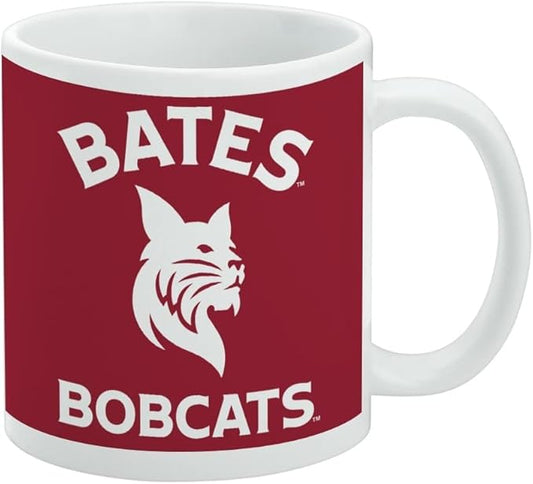 Bates College Bobcats Logo Ceramic Coffee Mug, Novelty Gift Mugs for Coffee, Tea and Hot Drinks, 11oz, White