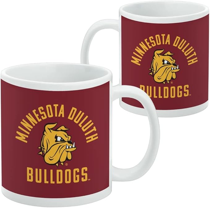 Minnesota Duluth Bulldog Ceramic Coffee Mug, Novelty Gift Mugs for Coffee, Tea and Hot Drinks, 11oz, White