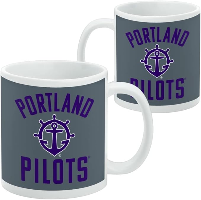 Portland Pilot Ceramic Coffee Mug, Novelty Gift Mugs for Coffee, Tea and Hot Drinks, 11oz, White