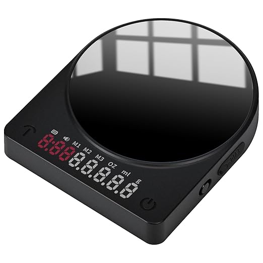 Coffee Scale Mini Espresso Scale with Timer Rechargeable Portable 0.1g Precision Digital Scale for Coffee Beans,Pour-Over/Drip Coffee,Food,Kitchen,Baking,Barista Scale
