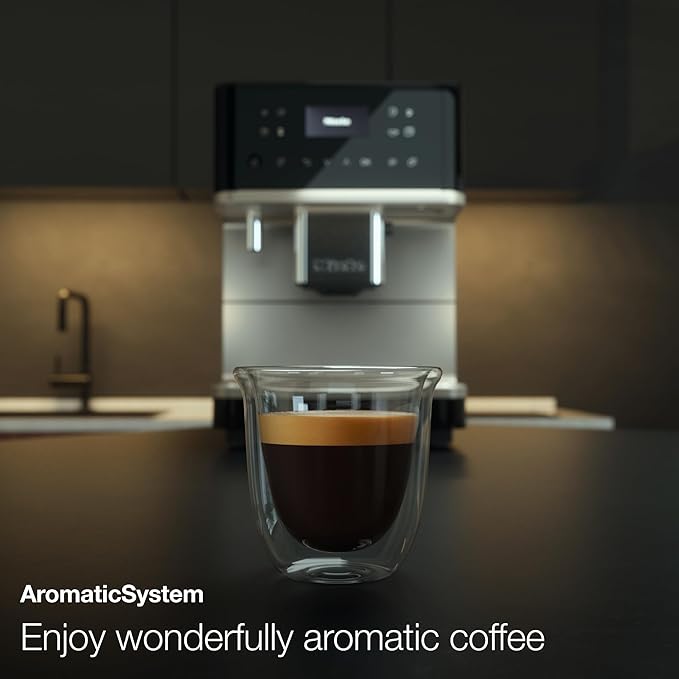 Miele CM 6160 MilkPerfection Automatic Wifi Coffee Maker & Espresso Machine Combo, Obsidian Black - Grinder, Milk Frother