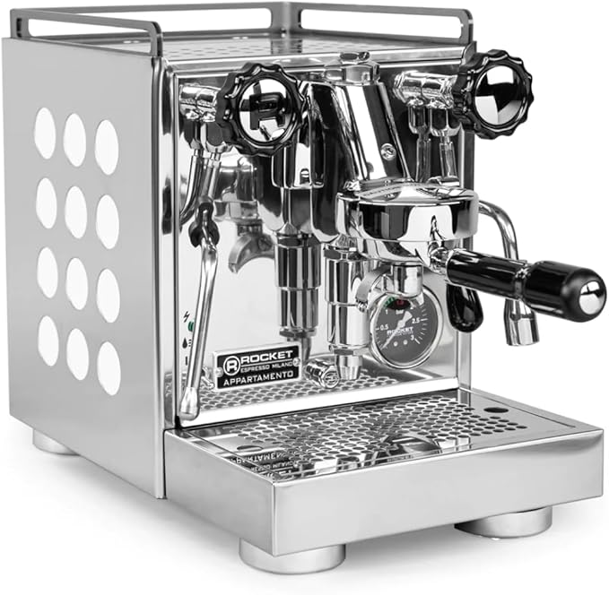 Rocket Espresso Appartamento Espresso Machine and Faustino 3.1 Grinder Bundle (White)