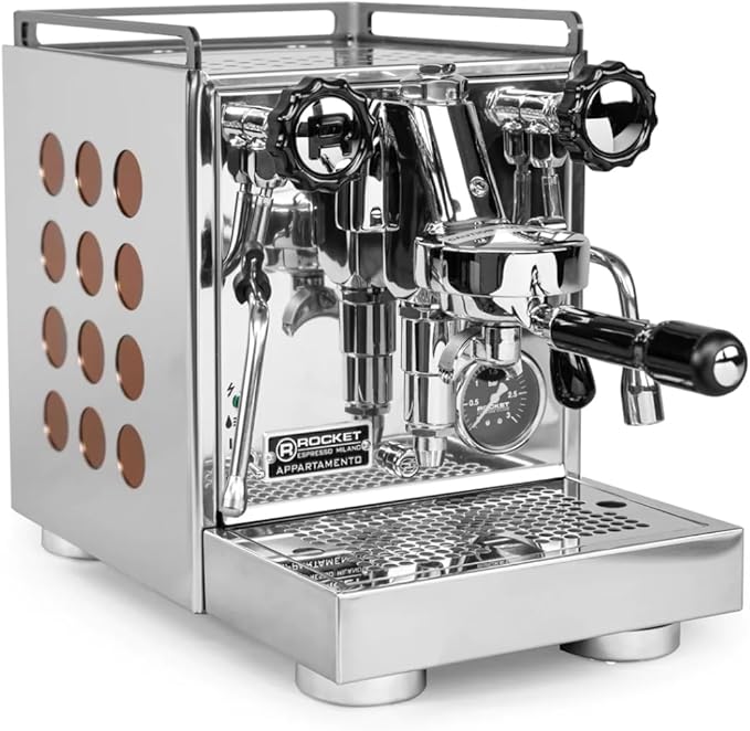 Rocket Espresso Appartamento Espresso Machine and Faustino 3.1 Grinder Bundle (Copper)