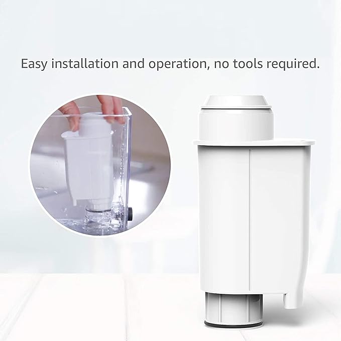 AQUA CREST Coffee Filter, Replacement for Brita® Intenza+® Water Filter Gaggia®, Philips®, Saeco®, CA6702/00, Intenza+® Water Filter, TÜV SÜD Certified (Pack of 4)