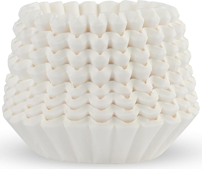 Basket Coffee Filters 700 Count – Disposable Coffee Filter Paper for 8–12 Cup Coffee Makers | Fits Most Basket-Style Coffee Machines | No Mess, Smooth Brew for Light, Medium & Dark Roast