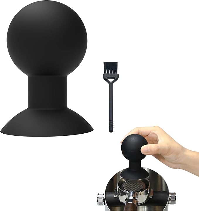 Silent Puck Ejector Tool,51mm Coffee Grounds Remover Tool Barista Espresso Tool Accessories,Free-knock Box Grind Coffee Puck Blowing Out Tool,For 51mm Bottomless Portafilter