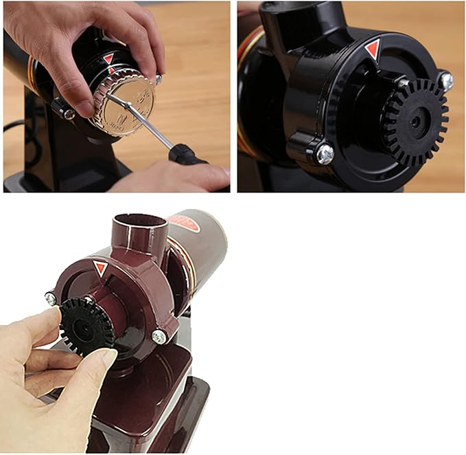 Commercial Coffee Grinder for Home Office, Electric Automatic Burr Mill Coffee Grinder Espresso with 8 Precise Grind Settings,250G Capacity Coffee Bean Grinding Tool with Grinding+Hopper