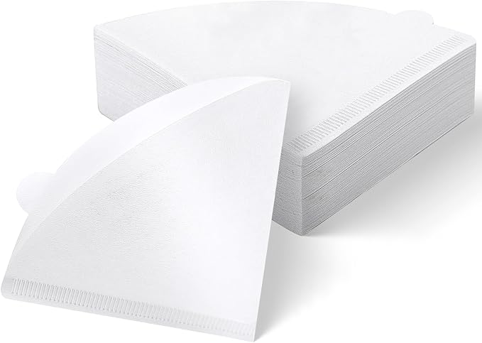 reroso 200 Count Coffee Filter, Coffee Filters Disposable No Blowout, Coffee Filters 2 Cone for Drip and Pour OverCoffee Maker (1-4 Cup)