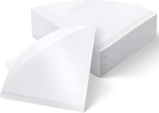 reroso 200 Count Coffee Filter, Coffee Filters Disposable No Blowout, Coffee Filters 2 Cone for Drip and Pour OverCoffee Maker (1-4 Cup)