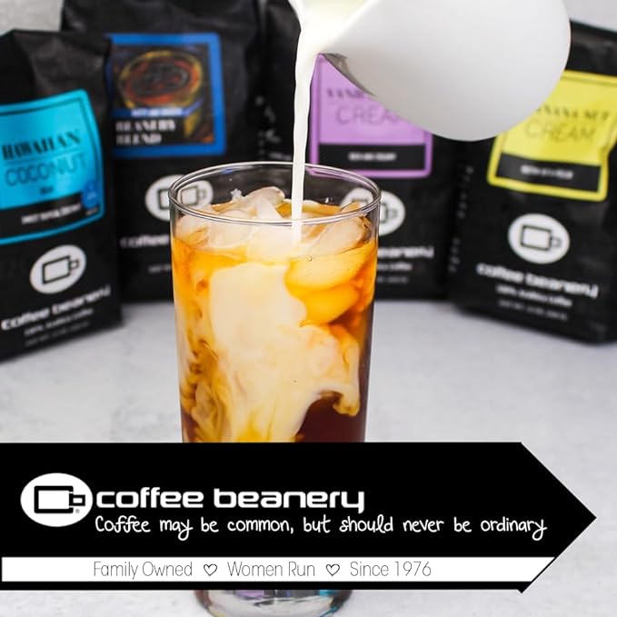 Butter Pecan Ice Cream Decaf Coffee by Coffee Beanery | 12oz Flavored Decaf Medium Roast | 100% Specialty Arabica| Whole Beans