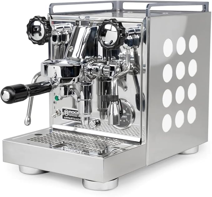 Rocket Espresso Appartamento Espresso Machine and Faustino 3.1 Grinder Bundle (White)