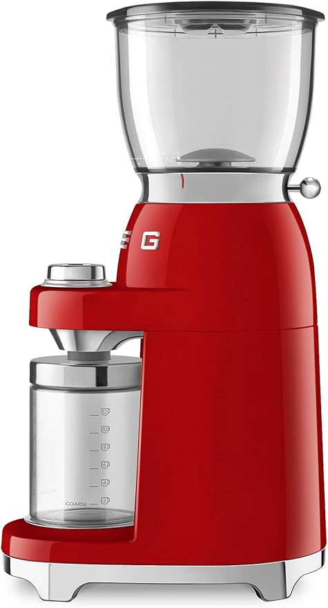 SMEG 50's Retro Line Tritan Renew Coffee Grinder (Red) (Red)