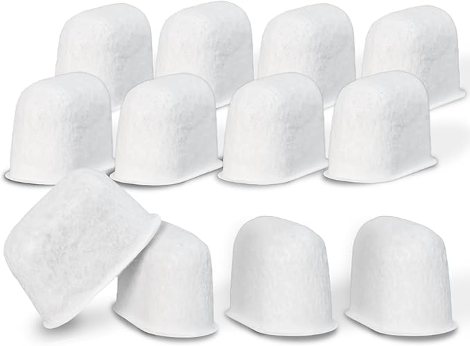 12-Pack Charcoal Water Filters Replacement for KitchenAid Espresso Machine KES6551 Series - Premium Activated Carbon Espresso Machine Accessories