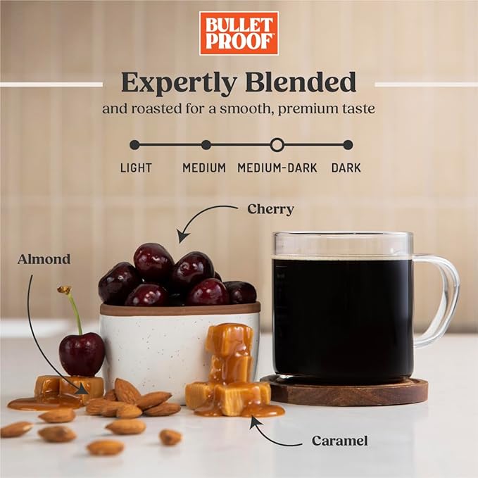 Bulletproof The Mentalist Medium-Dark Roast Whole Bean Coffee, 5 Pounds (bulk), 100% Arabica Beans, Clean Coffee Tested for Toxins, Packaging May Vary