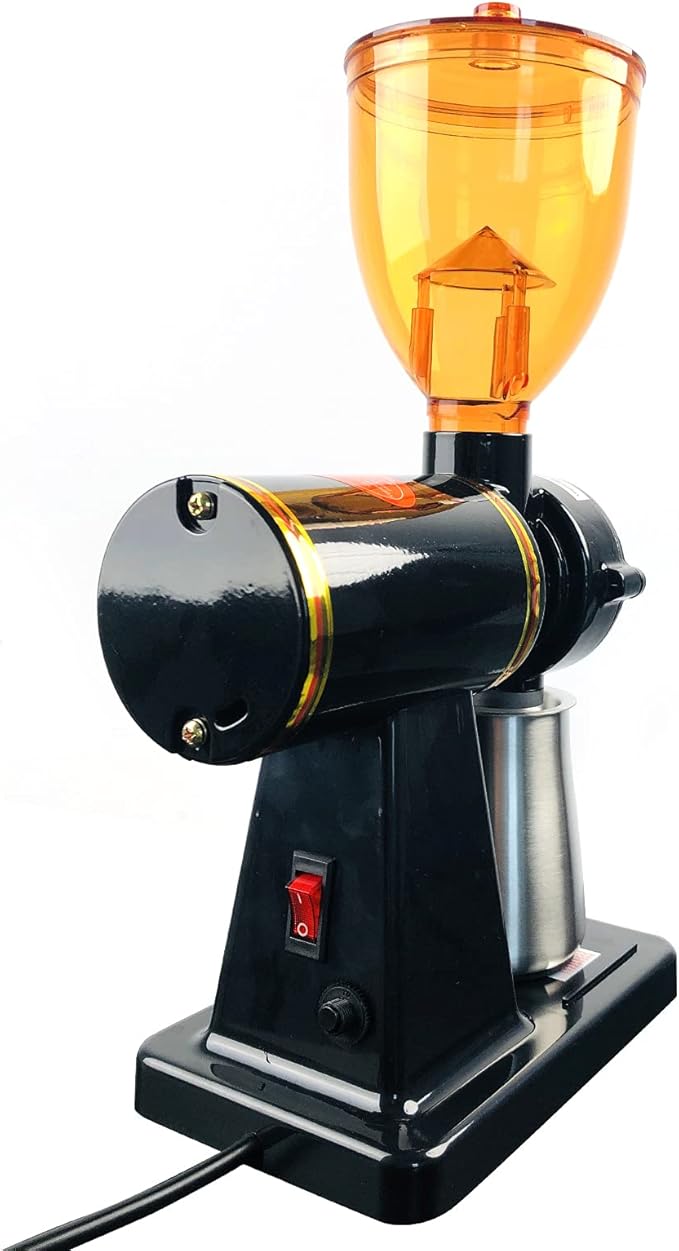 Electric Coffee Grinder 180W Coffee Espresso Bean Grinder Automatic Burr Grinder Coffee Mill Adjustable 8 Gear Commercial Home Milling Grinding Machine Professional Miller