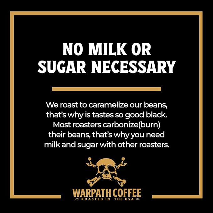 Warpath Coffee Dark Roast Whole Bean Coffee, Mariner's Blend, High Caffeine, Extra Strong Roasted 100% Arabica Coffee Beans Whole, Rich Aroma, Full-Bodied Intense Cup, Created by Navy SEALs, 2lb