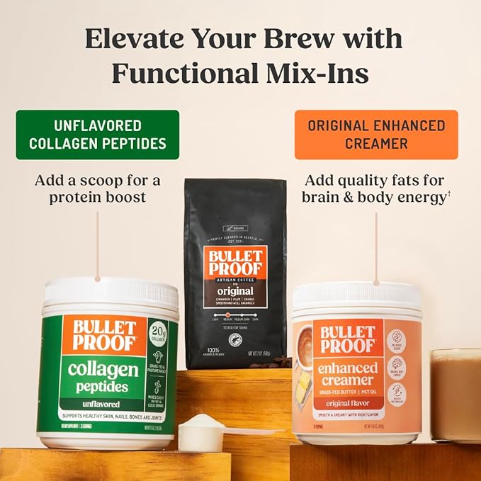 Bulletproof The Mentalist Medium-Dark Roast Whole Bean Coffee, 5 Pounds (bulk), 100% Arabica Beans, Clean Coffee Tested for Toxins, Packaging May Vary