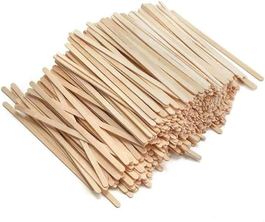 1000pc Wood Coffee Stir Sticks - Biodegradable 7" Wood Stirrers for Coffee, Disposable Wooden Stir Sticks for Coffee Bar, Wooden Coffee Stirrers, Round-end BPA free Coffee Sticks