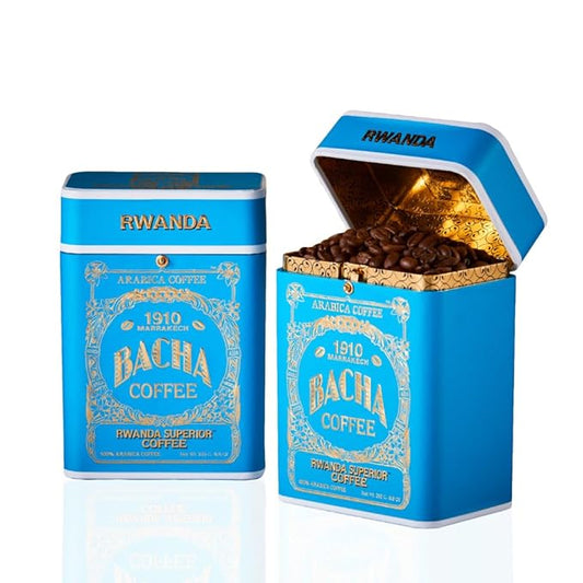 Bacha Coffee | Rwanda Superior Single Origin, Whole Beans, Medium Dark Roast, 100% Arabica Specialty Coffee, 250g Signature Nomad Collection, Gift Box