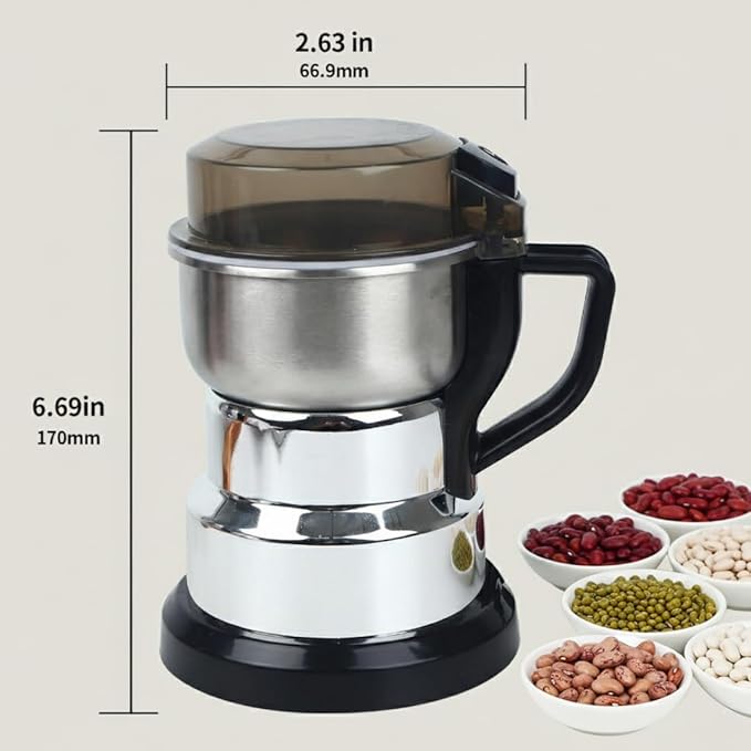 Espresso Bean Coffee Grinder Manual Electric for kitchen | Coffee Grinders for Home Use | Burr Herb Salt Spice Blender Black Pepper Mill Grinder | Coffee Lover Gifts | coffee-grinder | Seed Grinder