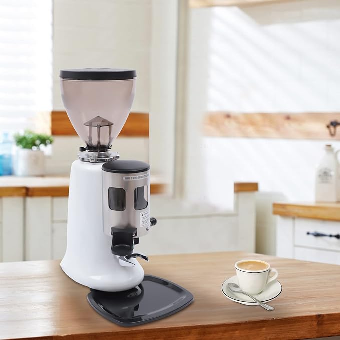 1200g Commercial Espresso Coffee Grinder, Semi-auto Electric Burr Mill Coffee Machine Coffee Bean Grinding Tool with Grinding and Hopper for Office Home Restaurant, 110V 350W
