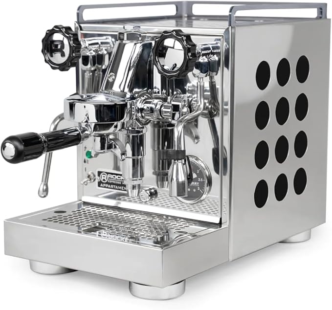 Rocket Espresso Appartamento Espresso Machine and Faustino 3.1 Grinder Bundle (Black)