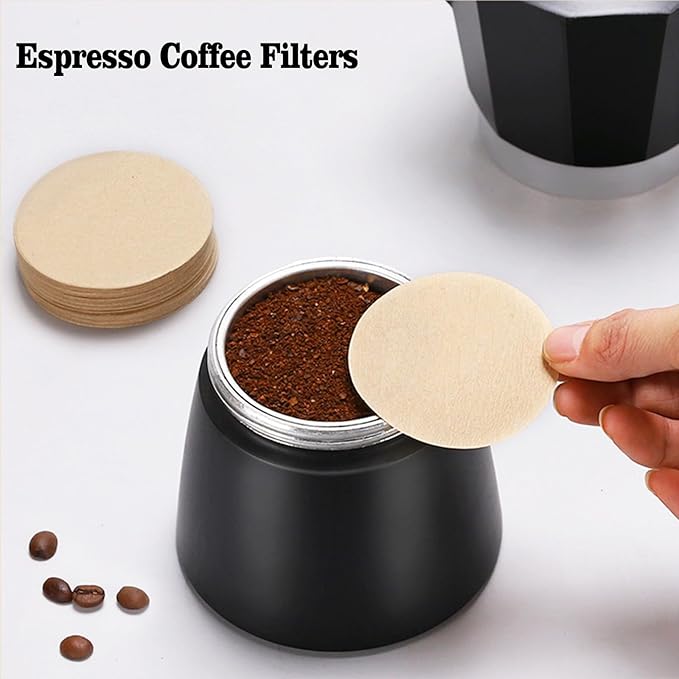 800 Count Espresso Coffee Filters, 64 mm Unbleached Round Coffee Paper Filter for Espresso Machine, Disposable Coffee Filter Compatible with Espresso Coffee Maker