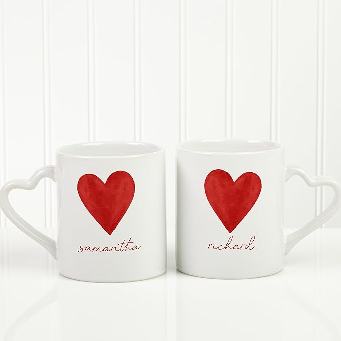 Personalization Universe Sweet Hearts Personalized Mug Set
