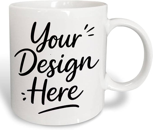 Custom Personalized Large White Coffee Mug 15oz - Your Design Both Sides - Extra Big Photo Mug Gift - Jumbo Ceramic Tea Cup