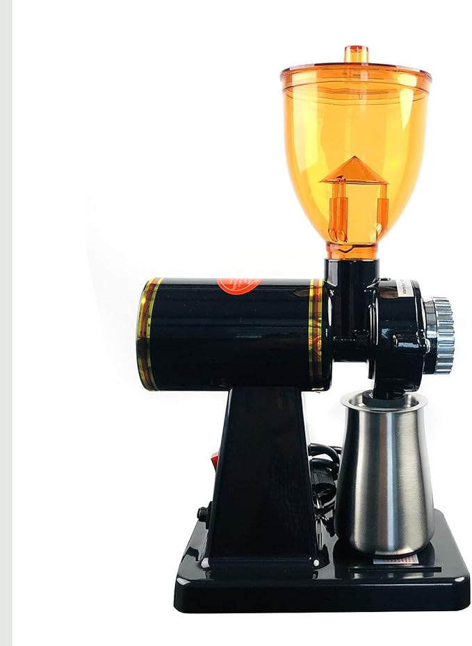 Electric Coffee Grinder 180W Coffee Espresso Bean Grinder Automatic Burr Grinder Coffee Mill Adjustable 8 Gear Commercial Home Milling Grinding Machine Professional Miller