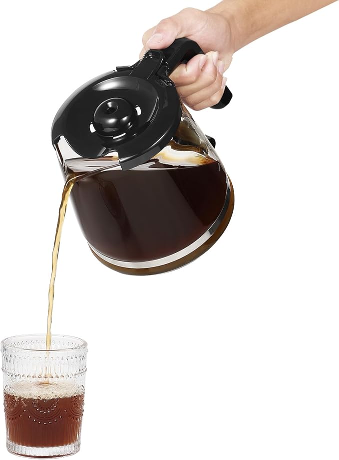 12 Cup Coffee Maker Replacement Pot Compatible with Mr. Coffee, 12 Cup Glass Replacement Coffee Carafe Replace Part# RF, LM, PC and SC Series