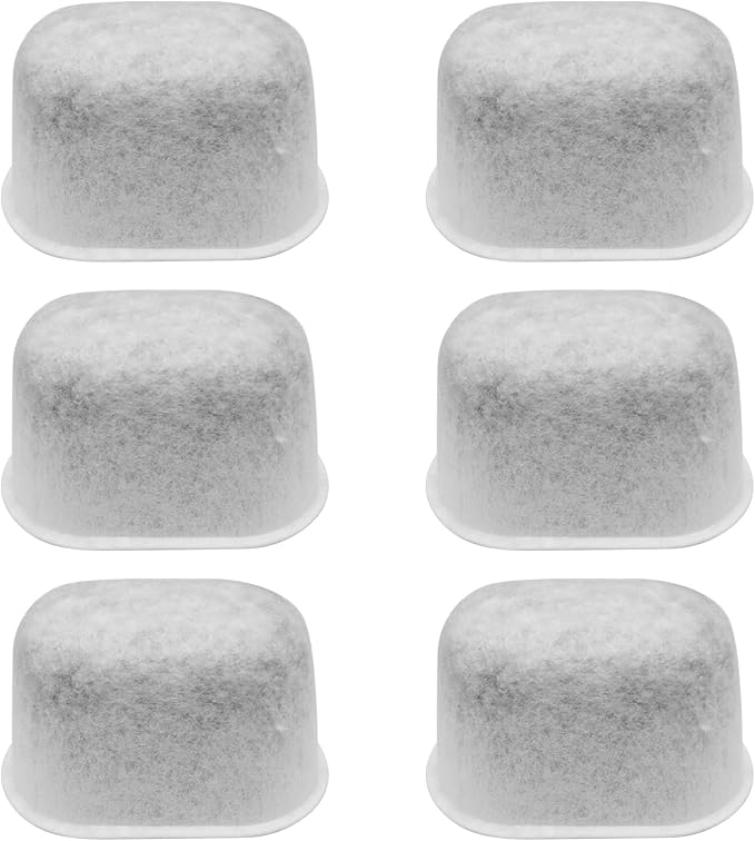 6 Pack Charcoal Water Filters for Breville Espresso Machine,Disposable Coffee Filters for Breville BWF100 Replacement