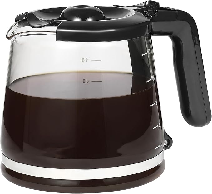 12 Cup Coffee Maker Replacement Pot Compatible with Mr. Coffee, 12 Cup Glass Replacement Coffee Carafe Replace Part# RF, LM, PC and SC Series