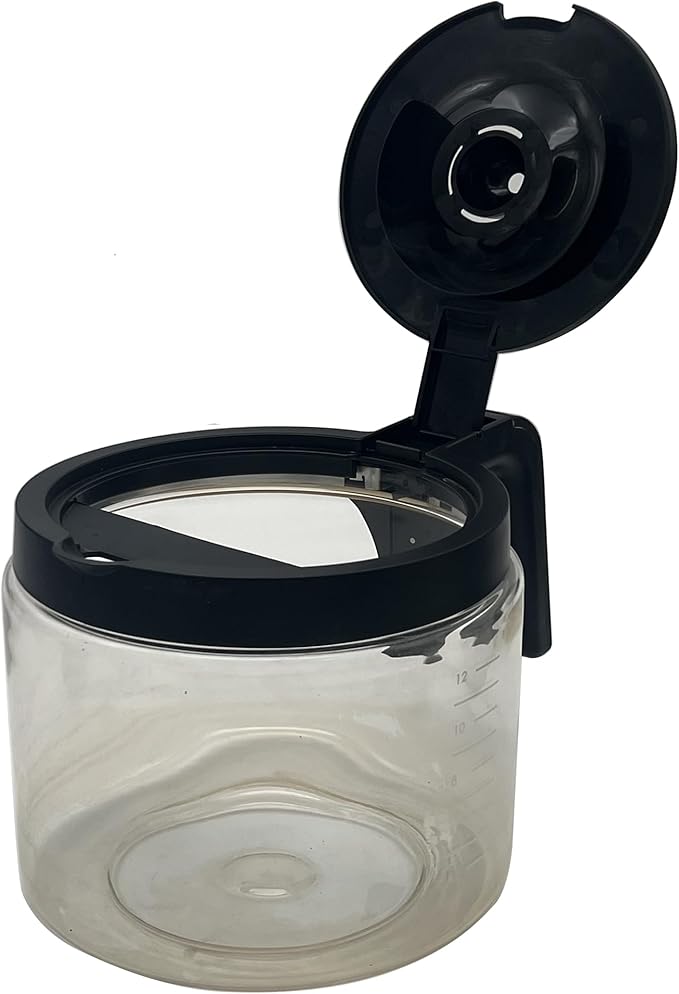 12-Cup Glass Coffee Pot Replacement Compatible with Keurig K-Duo 5100 Single Serve K-Cup Pod & Carafe Coffee Maker, NOT Fit K-Duo 5000 Essentials Model