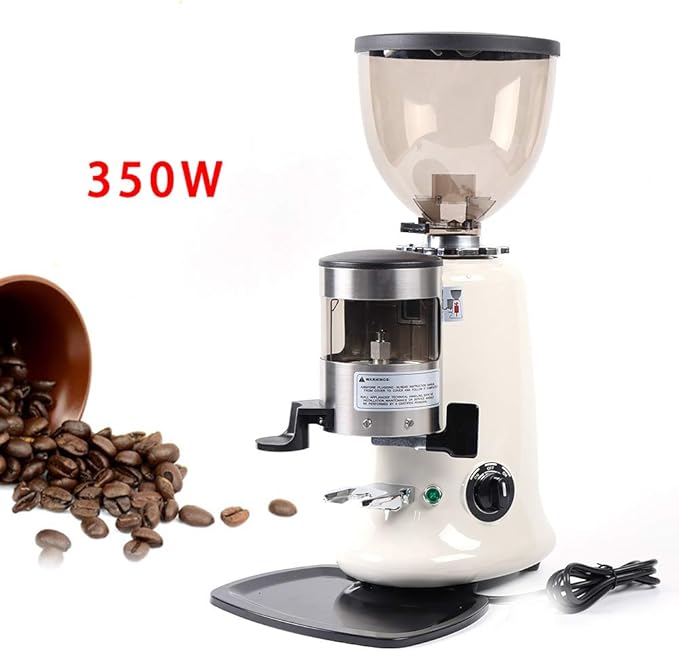 Electric Coffee Bean Grinder, 110V Tapered Burr Coffee Grinder, 1200g Commercial Espresso Grinder 350W Heavy Duty Cast Aluminum Body, Hopper Capacity Espresso Bean Milling Machine