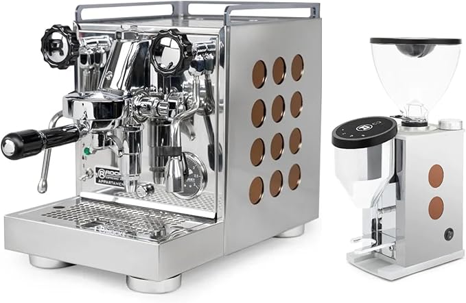 Rocket Espresso Appartamento Espresso Machine and Faustino 3.1 Grinder Bundle (Copper)