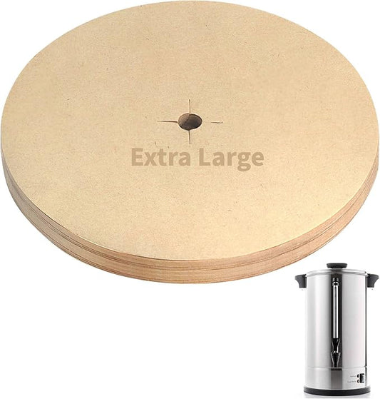 Large Coffee Filters Compatible with Sybo Commercial Coffee Maker, 100 Pcs Unbleached Perforated Disposable Filter Paper for Sybo 16 L