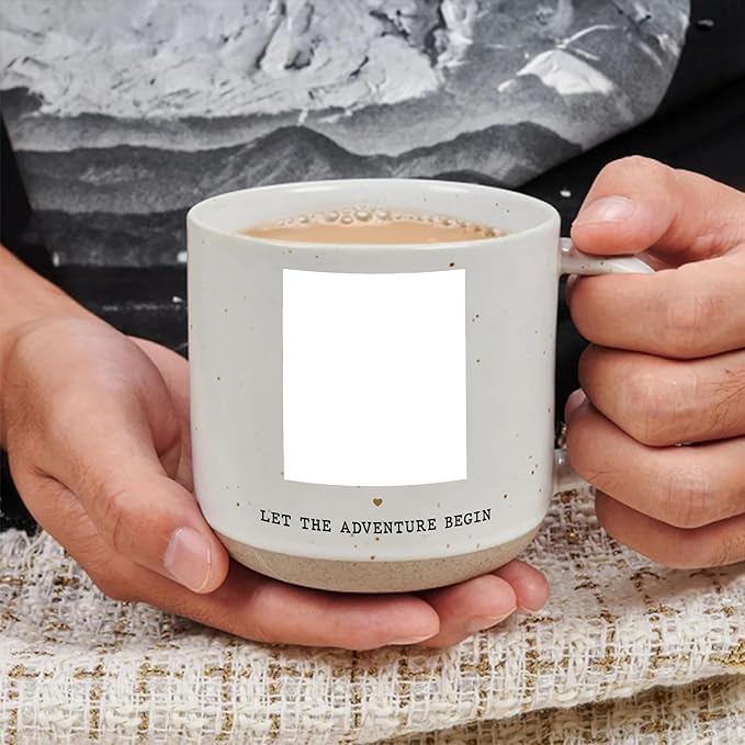 Personalized Engagement Photo Pottery Mug 12oz, She Said Yes Coffee Mug, Custom Couple Picture Mug, Wedding & Anniversary for Couple