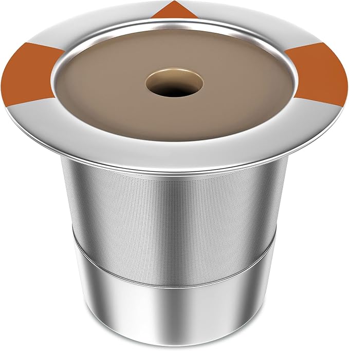 Reusable K Cups and Coffee Pods for Keurig: Stainless Steel K Cups Coffee Filters Compatible 1.0 & 2.0 Coffee Makers Machine (1Pack)