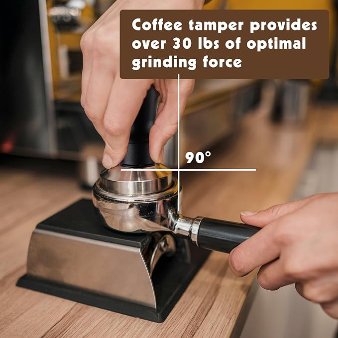51mm Espresso Accessories Kit, includes a Coffee Tamper, Espresso WDT Tool, Magnetic Dosing Funnel and Round Silicone Pad, Espresso Coffee Tamper Set for Portafilter Barista Tools