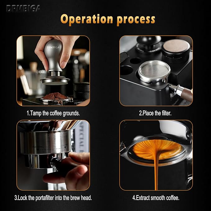 53.3mm Espresso Puck Screen 2 Pack - 3rd Gen Dual-Layer Lower Shower Screen, Reusable Metal Coffee Filter for Breville 54mm Portafilter Basket, 316 Stainless Steel Barista Tool