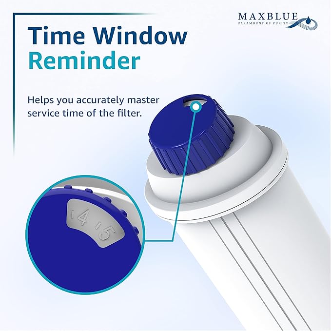 Maxblue Coffee Filter, Replacement for De'Longhi® Water Filter, DLS C002 De'Longhi® Filter, ECAM/ETAM/EPAM Series, TÜV SÜD Certified (6 Packs）