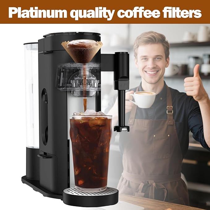 Palksky 150PCS Disposable Coffee Filters for Ninja PB051/PB041 Makers, Premium Replacement Paper Filter for Ninja Pod & Grounds Specialty Single-Serve, Enhance Flavor & Reduce Bitterness