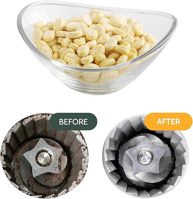 Professional Coffee Grinder Cleaning Tablets - Coffee Grinder Cleaner for Home - Food Safe Gluten Free, Keep the Coffee Grinder Clean for a Long Time
