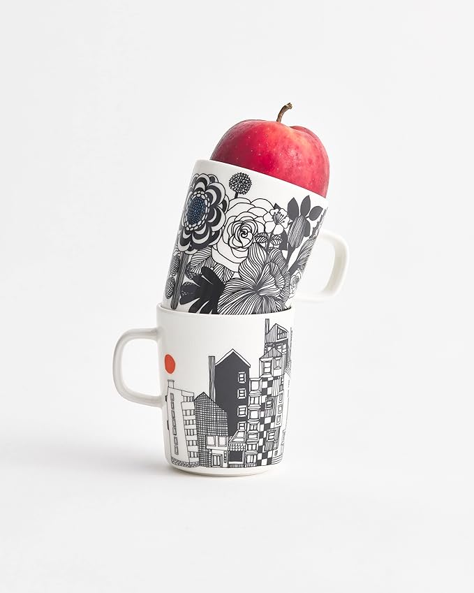 MARIMEKKO - Oiva Siirtolapuutarha Coffee Mug (8.8oz, City Print)