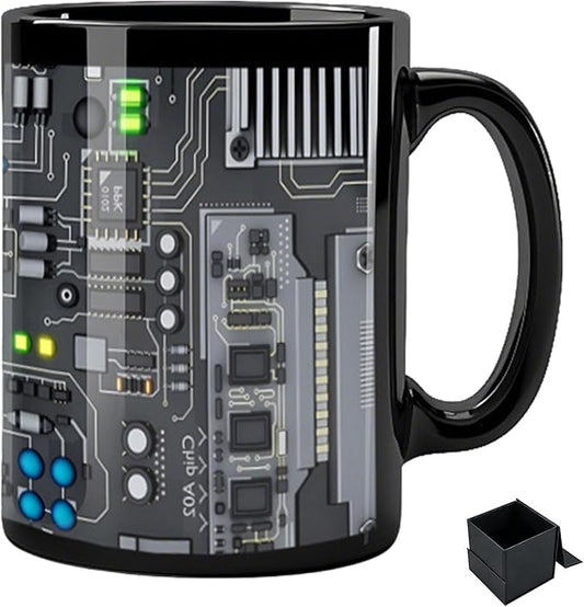 2026 New Mechanic Tool Kit with Fun 3D Printed Pattern Mug, 11oz Ceramic mechanical toolbox coffee cup Set, Perfect for Birthdays, Valentine's Day, and Father's Day (N)