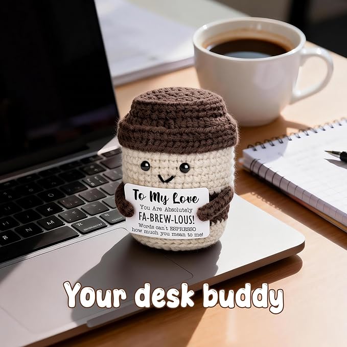 Valentine's Day Coffee Lover Gifts for Women Men Valentines Day Gifts for Her Him Wife Husband Boyfriend Girlfriend Handmade Romantic Cute Coffee Mug Desk Decor Birthday Anniversary Wedding I Love You