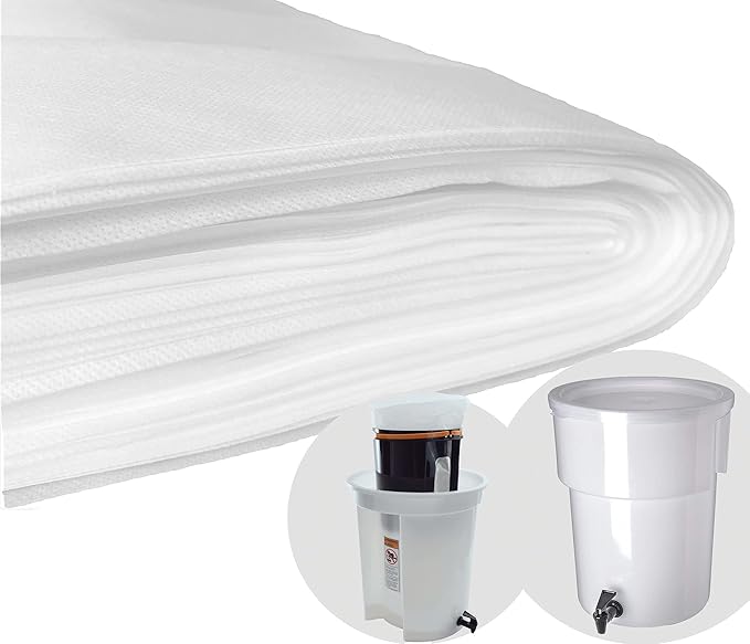 (100 Pack) Commercial Cold Brew Coffee Filters, 20" x 20" For 5-Gallon Capacity Cold Brew Coffee Makers and Systems