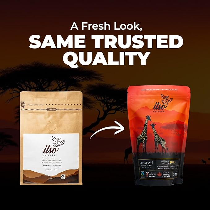 Medium Roast Whole Bean Coffee – Smooth & Balanced Arabica for Espresso, Cold Brew & Pour Over – Fresh Roasted Specialty Kenyan AA Beans – 300g Bag